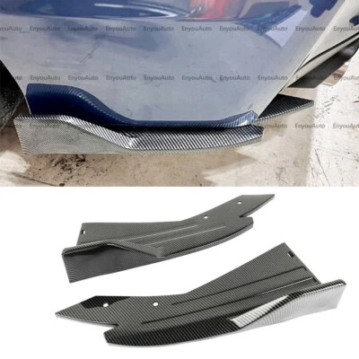 For Jaguar F-Type XE XF Rear Bumper Lip Splitter Diffuser Carbon Fiber Foto 1 de 4