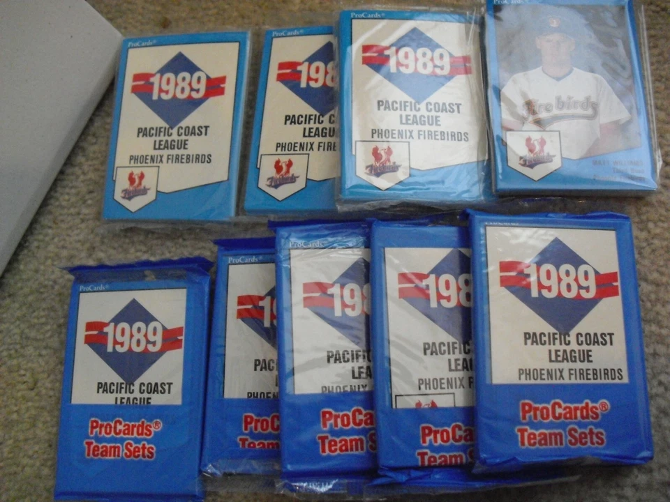Lot of 9 1989 Procards Phoenix Firebirds Minor League Team Sets Williams RC - Image 1 of 1