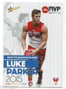 2015 Select AFLPA Most Courageous Player Luke PARKER Sydney - Picture 1 of 1