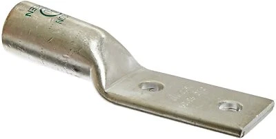 NSI L600N Series LN Compression Long Barrel Copper Lug 2 Hole NEMA, 1/2", 2 Pack - Image 1 of 2