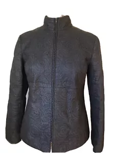 vintage nanette lepore lightweight quilted zipped jacket size 12 - Picture 1 of 6