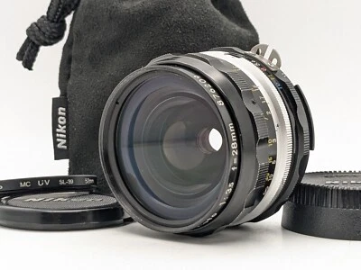 Ai Conv.[N MINT+] Nikon Nikkor H.C Auto 28mm f/3.5 MF Wide Angle Lens from Japan - Image 1 of 4