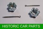 2 Castell Nuts & Split Pins Fix Hub To ½ Shaft For Mgb Roadster & Mgbgt 1965 On