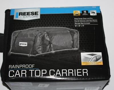 Reese Explore Impermeable Montaje en Techo Soporte Superior Coche - Negro 38"x38"x18" #1041100 Foto 1 de 4