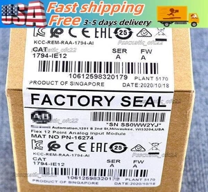 New Factory Sealed AB 1794-IE12 SER A Flex 12 Point Analog Input Module 1794IE12 - Picture 1 of 2