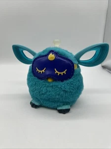 Furby Connect 2016 Hasbro Teal Blue with Sleep Mask ( Eyes Not Opening Correctly - Picture 1 of 8
