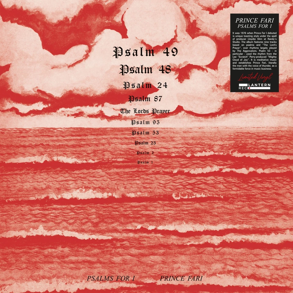 Prince Far I Psalms for I (Vinyl) 12" Album - Bild 1 von 1