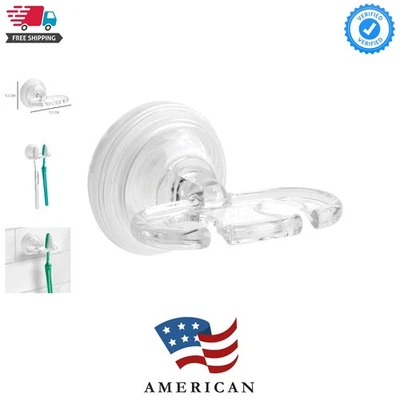 Elegante soporte para cepillo de dientes de succión sin BPA - Solución compacta y que ahorra espacio Foto 1 de 4