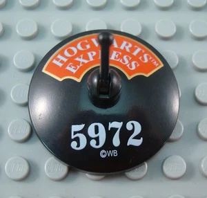 LEGO Black Hogwarts Express Train 4x4 Decorated Dish - Picture 1 of 1