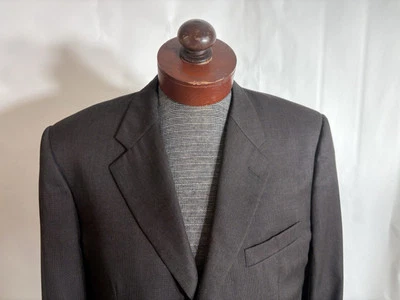 Vintage Men's 46L Corneliani Brown Black Wool Sport Coat Jacket Blazer Italy EUC - Image 1 of 4