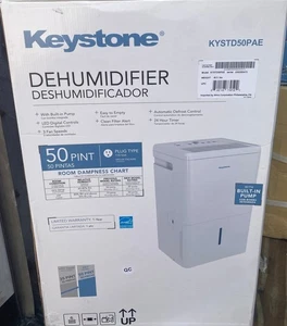 50 pt. 4500 sq.ft. Portable Dehumidifier with Pump in White - Picture 1 of 1