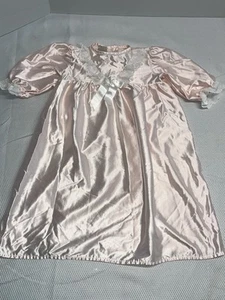 Vintage Baby Dior Pink Nightgown Christening Dress 24 Months - Picture 1 of 11