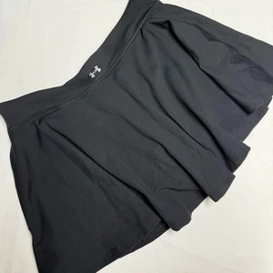 NWT Under Armour Skort Size XL Girls Black Motion Skirted Shorts Fitted Tennis - Picture 1 of 7