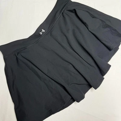 NWT Under Armour Skort Size XL Girls Black Motion Skirted Shorts Fitted Tennis - Image 1 of 4