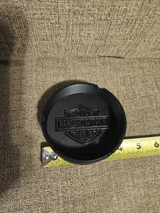 NEU Harley Davidson Motorrad Aschenbecher und oder Untersetzer Farbe SCHWARZ - Bild 1 von 2