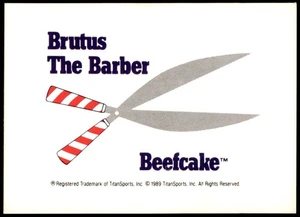 Brutus The Barber Beefcake 1990 Classic WWF Wrestling Card #143 - Picture 1 of 2