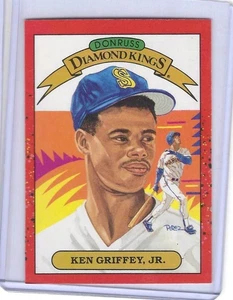 1990 Donruss Diamond Kings #4 Ken Griffey Jr. - Picture 1 of 2