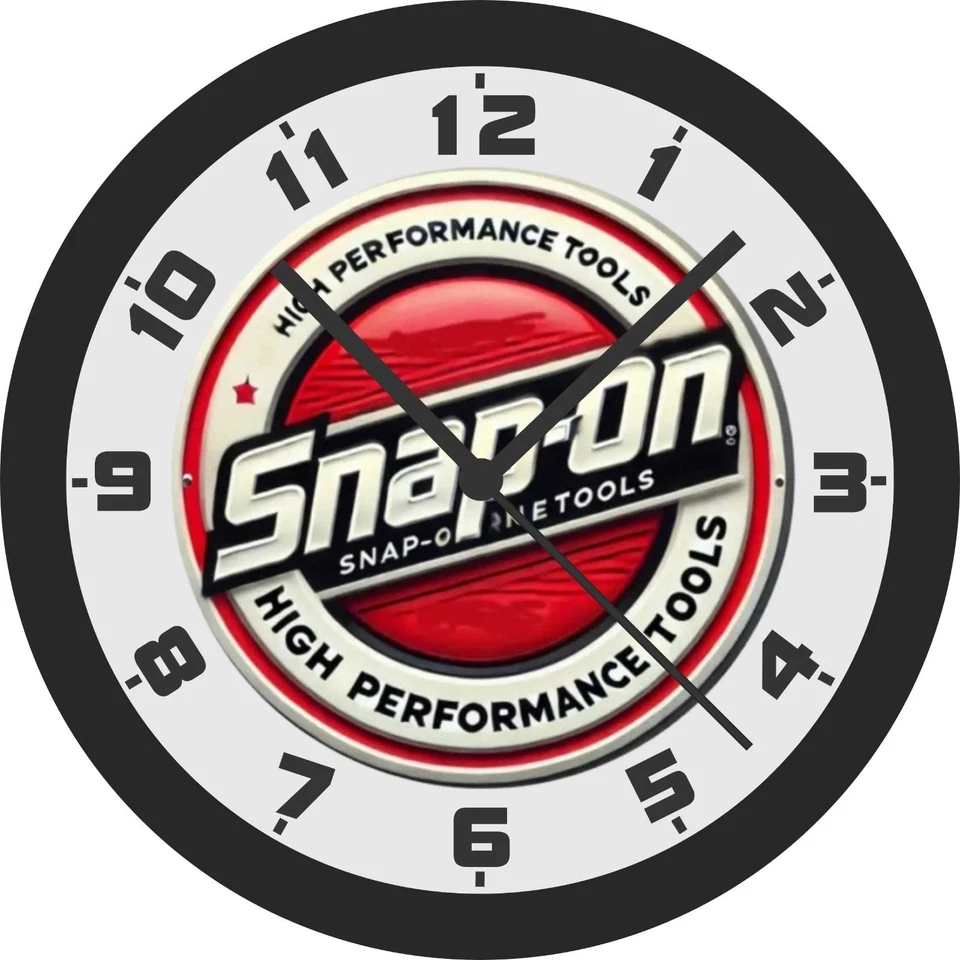 Snap-On高性能工具标志10英寸挂钟 — 第 1/1 张图片