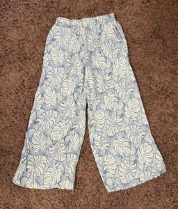 Makai Beach Hawaii Damen Tropical Rayon Hose Gr. S Monstera Print Resort - Bild 1 von 11