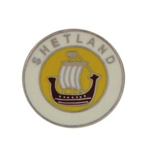 Shetland Sealtainn Scotland Crest Small Pin Badge  - Picture 1 of 3