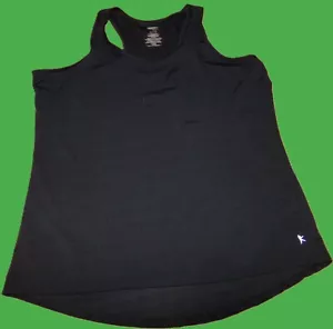 DANSKIN NOW WOMENS SIZE XL 16-18 BLACK RACER BACK SEMI-FITTED TANK - Picture 1 of 2