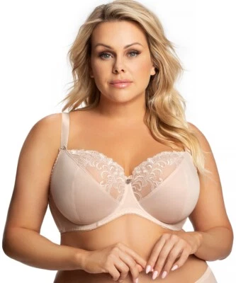 Bügel BH beige große Größen starker Halt breite Träger Grosenia Unterwäsche - Bild 1 von 4