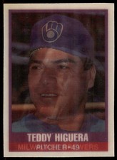 1989 SPORTFLICS TEDDY HIGUERA. MILWAUKEE BREWERS #47