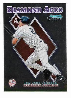1999 BOWMAN CHROME DEREK JETER DIAMOND ACES CARD - Image 1 of 2