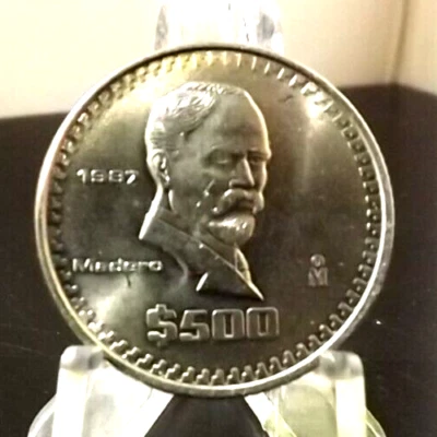 UNCIRCULATED~UNCIRCULATED 1987 500 PESOS MEXICAN COIN(32724) - Image 1 of 3