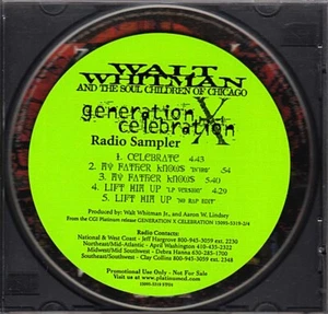 Walt Whitman & Soul Children of Chicago - Generation X Celebration PROMO Sampler - Picture 1 of 3