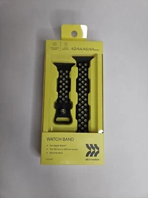 Apple Watch Silicone Band 42/44/45mm - All in Motion Black - Image 1 of 4