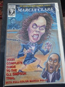 OJ Simpson Trial Lawyer HE SAID/SHE SAID COMICS #6:THE MARCIA CLARK STORY 1994 - Picture 1 of 2