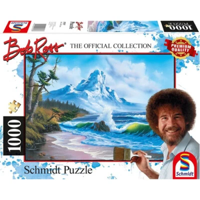 COILED SPRING Bob Ross: Berg am Meer (1000 Stck.) - Brandneu & versiegelt