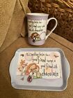 Born To Shop Mug & Tray Set Nothing Better Than A Good Friend?chocolate