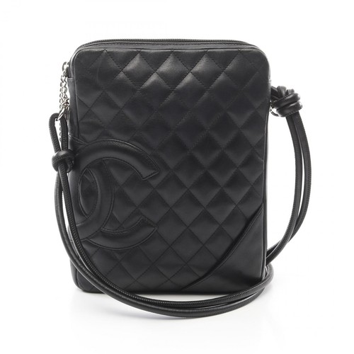Borsa a tracolla CHANEL linea Cambon A25178 pelle nera usata SHW