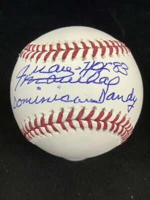 Juan Marichal Signed Baseball OMLB HOF 83 Dominican Dandy Logo 60  Auto PSA/DNA - Image 1 of 4