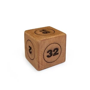 Wooden Doubling Cube 45x45mm (1.8"x1.8") - Picture 1 of 10