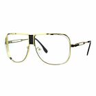 Durchsichtige Linse Mode Brille Vintage bergre Quadrat Metallrahmen UV 400