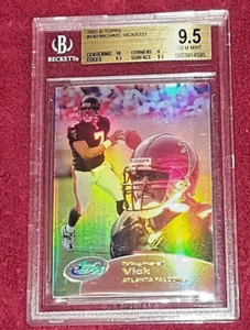 MICHAEL VICK ROOKIE RC 2001 ETOPPS  ATLANTA FALCONS RC BECKETT BGS 9.5 🔥FOIL RC - Picture 1 of 2