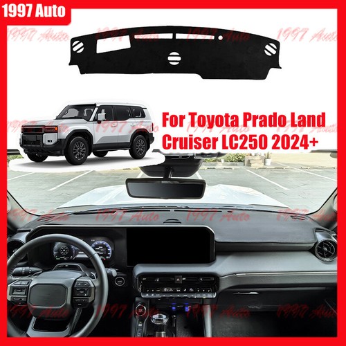 For Land Cruiser LC250 2024+ Suede Dash Cover Antislip Dashboard Mat