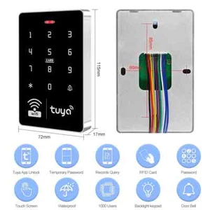 Door Access Control Keypad RFID Keyboard Controller Reader Touch Door Opener - Picture 1 of 30