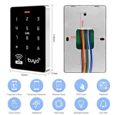 Door Access Control Keypad RFID Keyboard Controller Reader Touch Door Opener - Image 1 of 4