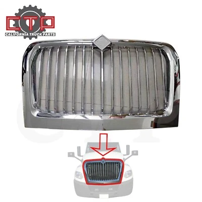 Chrome Grille with Bug Screen for International LT 625 2018 - 2024 Foto 1 de 4