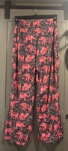 Simply Southern S/M Wide Leg Pants Pink Elephant Boho Print Lightweight - Picture 1 of 4