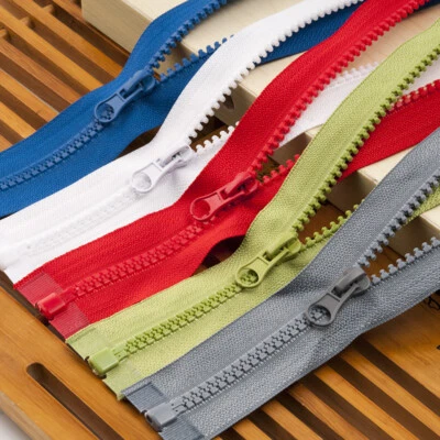 MARKENLOS Kunststoff-Reißverschluss 40 -100 cm grob teilbar Zipper für Jacken Zelt Tasche