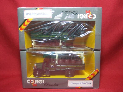 Corgi FACTORY TRADE PACK x4 Swan Lager Thornycroft Beer Truck Vintage 1:43 Scale - Image 1 of 4