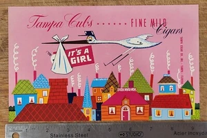 ADVERTISING Label Cigar Inner Tampa Cubs It's a Girl - Picture 1 of 1
