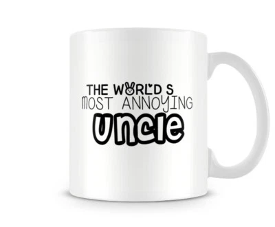 FINGER PRINTS Decorative The Worlds Most Annoying Uncle Mug
