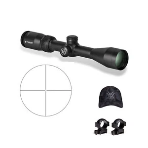 Vortex Crossfire II 3-9x40 Riflescope With 1 In Scope Rings and Hat - Picture 1 of 9