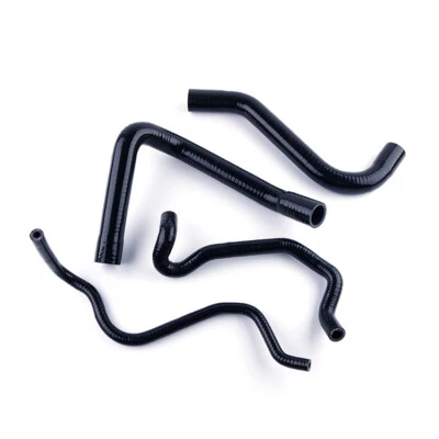 BLACK BMW S 1000 R RR HP4 XR 2009-2018 HIGH PERFORMANCE SILICONE RADIATOR HOSE - Image 1 of 4